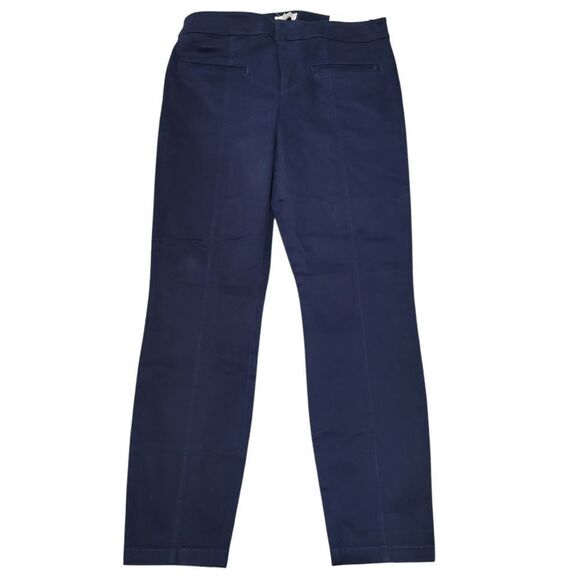 LOFT Navy Sutton skinny ankle trousers - Picture 2 of 3